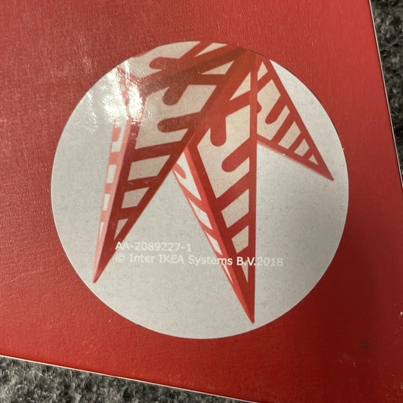 Ikea STRALA Star pendant lamp shades Jennifer Idrizi 28 " 304.089.36 - NEW Red - Picture 2 of 8